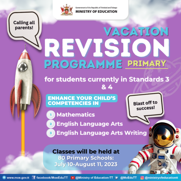 Vacation Revision Programme 2023 Ministry of Education